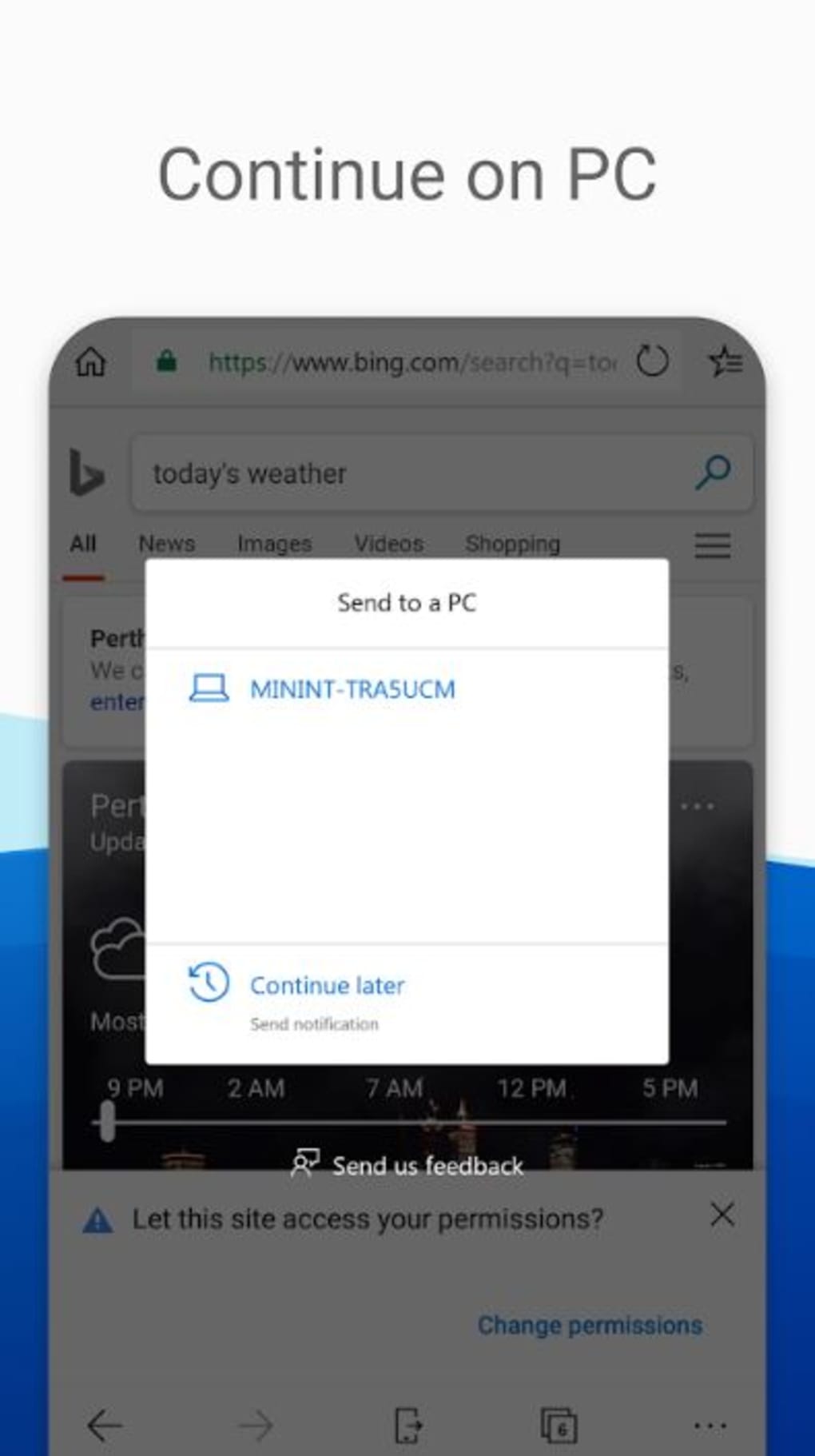 Edge browser for android